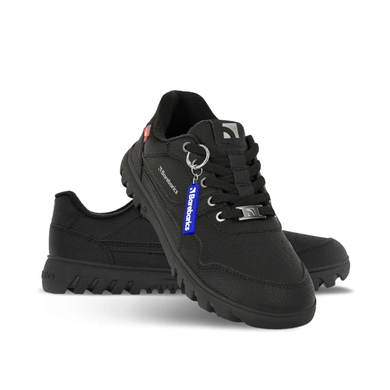 Barefoot Sneakers Barebarics Zing Frost - All Black.
  Obermaterial: Leder  Futter: Fleece + Primaloft-Isolierung  Einlegesohle: PU + Polyester (herausnehmbar)  Sohle: Gummi (PowerGrip)  Herstellung: Vietnam
Barfuß-Eigenschaften:
  Die Barebarics PowerGrip-Außensohle verfügt über ein Profil, das Ihren Gang unterstützt und gleichzeitig ein Ausrutschen verhindert  Die verwendete Primaloft-Technologie ist das absolute Spitzenprodukt unter den wärmeisolierenden Materialien  Obermaterial aus Leder  getestet auf eine Million Biegungen
Vorteile von Barfußschuhen:
  Flexible Sohle  Zero Drop: Ferse und Zehen in einer Ebene für eine korrekte Haltung  Geräumige Zehenbox für Ihre Zehen  Leichter Schuh