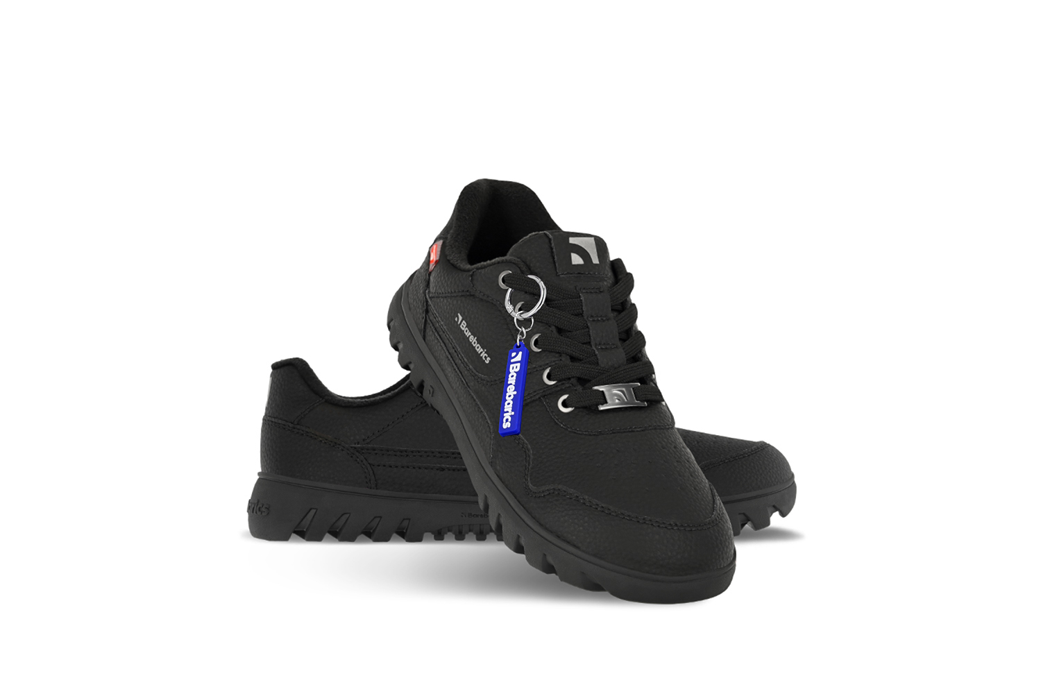 Barefoot Sneakers Barebarics Zing Frost - All Black.
  Obermaterial: Leder  Futter: Fleece + Primaloft-Isolierung  Einlegesohle: PU + Polyester (herausnehmbar)  Sohle: Gummi (PowerGrip)  Herstellung: Vietnam
Barfuß-Eigenschaften:
  Die Barebarics PowerGrip-Außensohle verfügt über ein Profil, das Ihren Gang unterstützt und gleichzeitig ein Ausrutschen verhindert  Die verwendete Primaloft-Technologie ist das absolute Spitzenprodukt unter den wärmeisolierenden Materialien  Obermaterial aus Leder  getestet auf eine Million Biegungen
Vorteile von Barfußschuhen:
  Flexible Sohle  Zero Drop: Ferse und Zehen in einer Ebene für eine korrekte Haltung  Geräumige Zehenbox für Ihre Zehen  Leichter Schuh