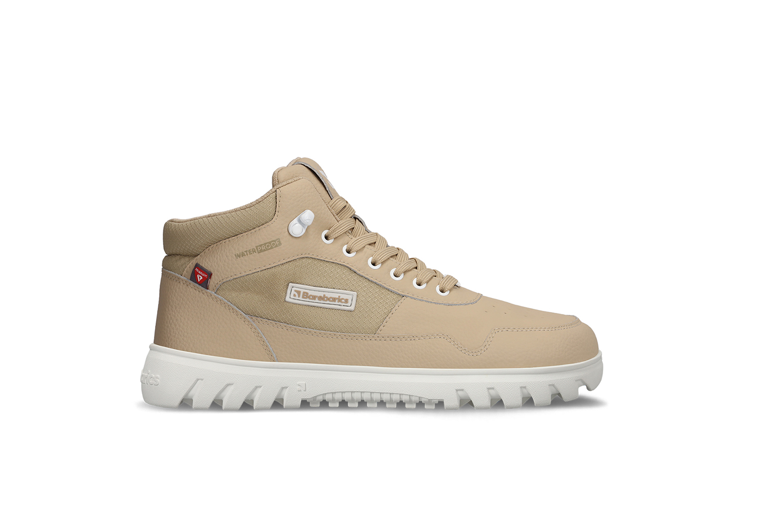 Barfußschuhe Barebarics UrbanEdge - Beige.
Barfußschuhe ahmen das Barfußgehen perfekt nach, so wie es die Natur vorgesehen hatwasserdichte, dampfdurchlässige Membran (jedes Paar besteht einen Wasserfestigkeitstest)Die Barebarics PowerGrip-Außensohle verfügt über ein Profil, das den Gang unterstützt und ein Ausrutschen verhindertDie verwendete Primaloft-Technologie ist das absolute Spitzenprodukt im Bereich der WärmeisolierungBarebarics-Logo auf dem Schuh, den Haken, den Schnürsenkeln und der SohleTaschenzunge sorgt für leichtes Anziehen und verhindert das Eindringen von Schnee oder SchmutzUnisex-Barfußschuhe für die kältesten Tagefür maximalen Komfort empfehlen wir die Kombination mit Baumwollsocken
Vorteile von Barfußschuhen:
flexible SohleZero Drop: Ferse und Zehen in einer Ebene für eine korrekte Haltunggeräumige Zehenbox für Ihre ZehenLeichter Schuh